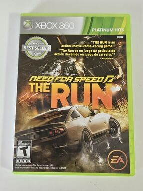 Need for Speed The Run Microsoft XBOX 360 Platinum Hits Case